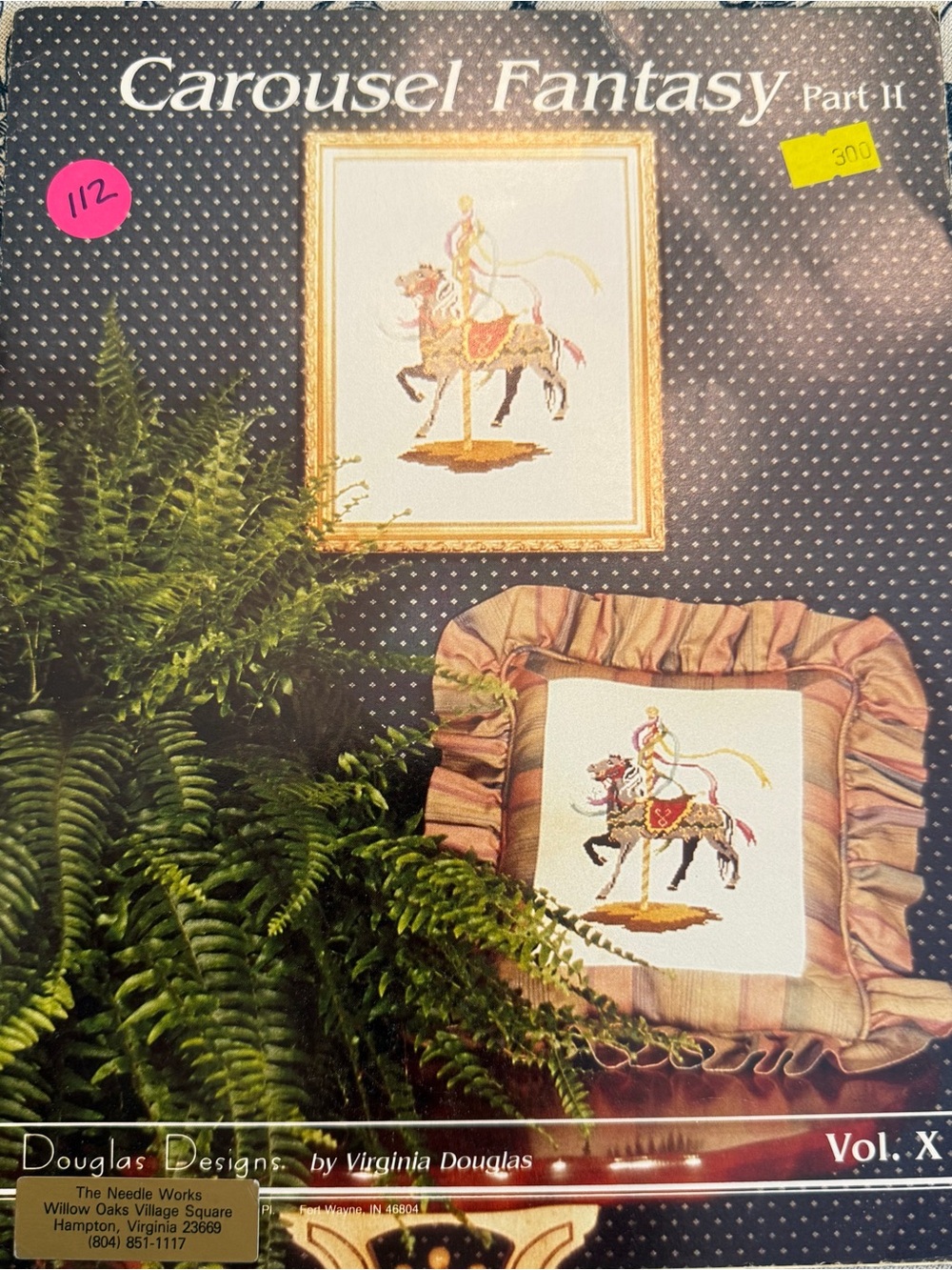 Carousel Fantasy Part II Horse Cross Stitch‎ Chart Virginia Douglas Designs